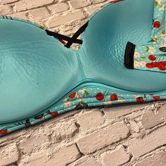 Wireless Floral & Cherry Print Torrid Bra - Picture 3 of 4
